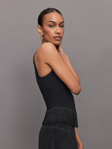 Carbon38 | Fringe Tank in Melt | Black