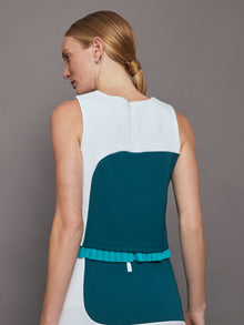 Carbon38 | Mod Tennis Top in Scuba | Deep Lagoon