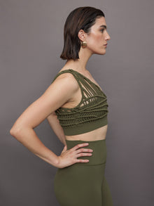 Carbon38 | Crochet Bra in Melt | Olive