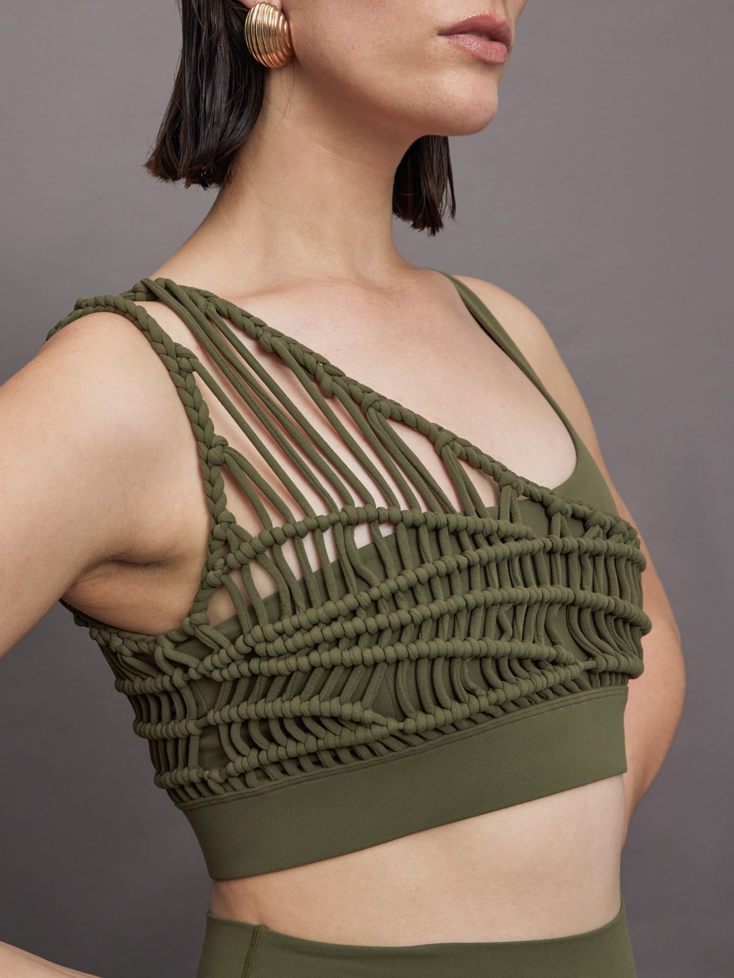 Carbon38 | Crochet Bra in Melt | Olive