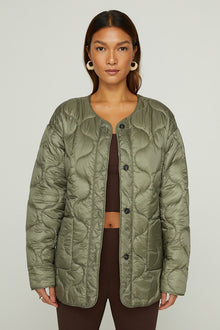 Carbon38 | Quilted Jacket | Silvery Green