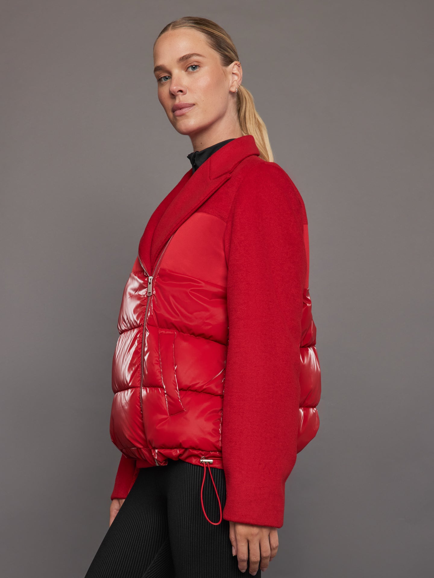 Carbon38 | Blazer Puffer | Haute Red