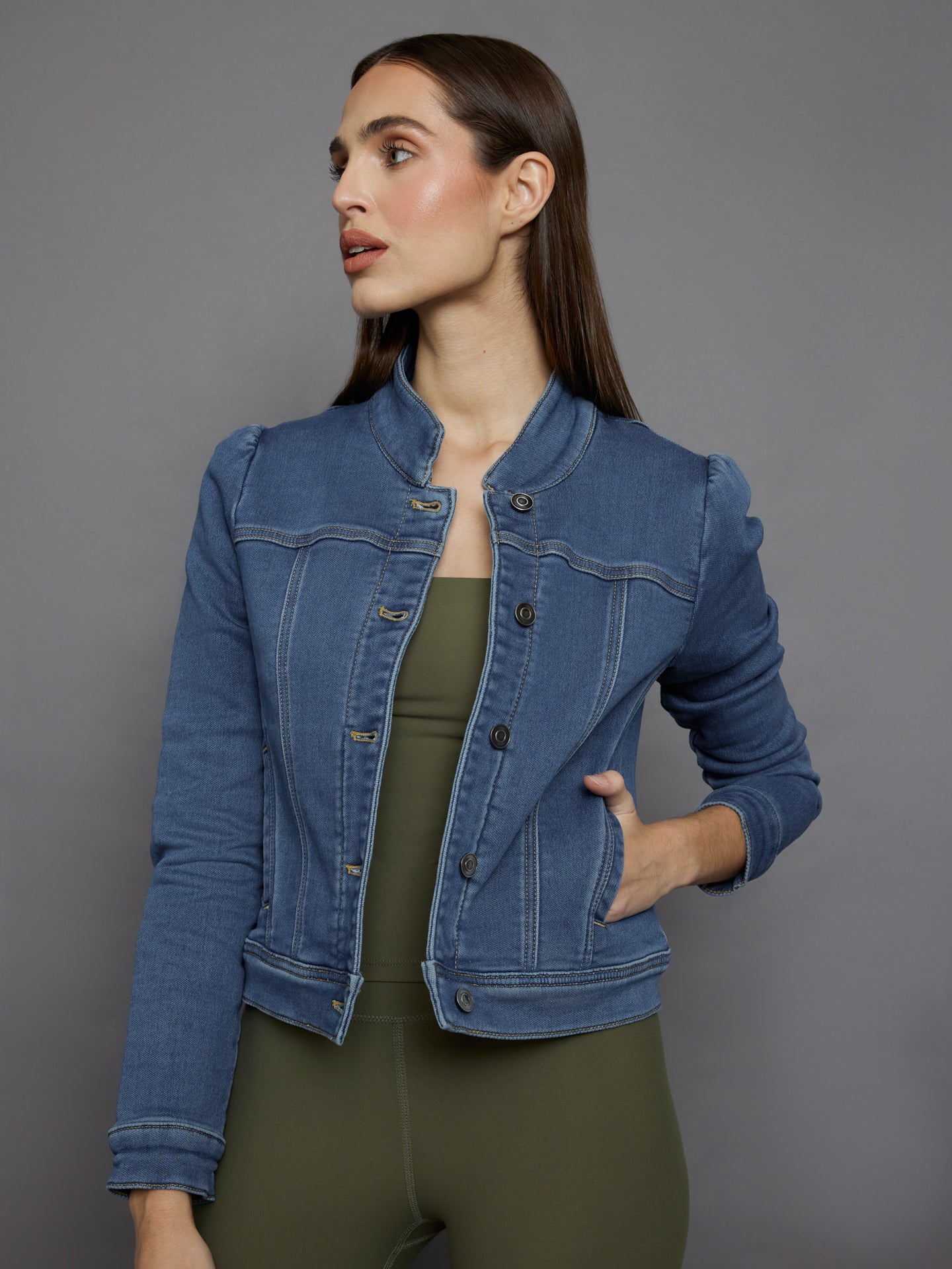 Tailored Denim Jacket | Medium Wash