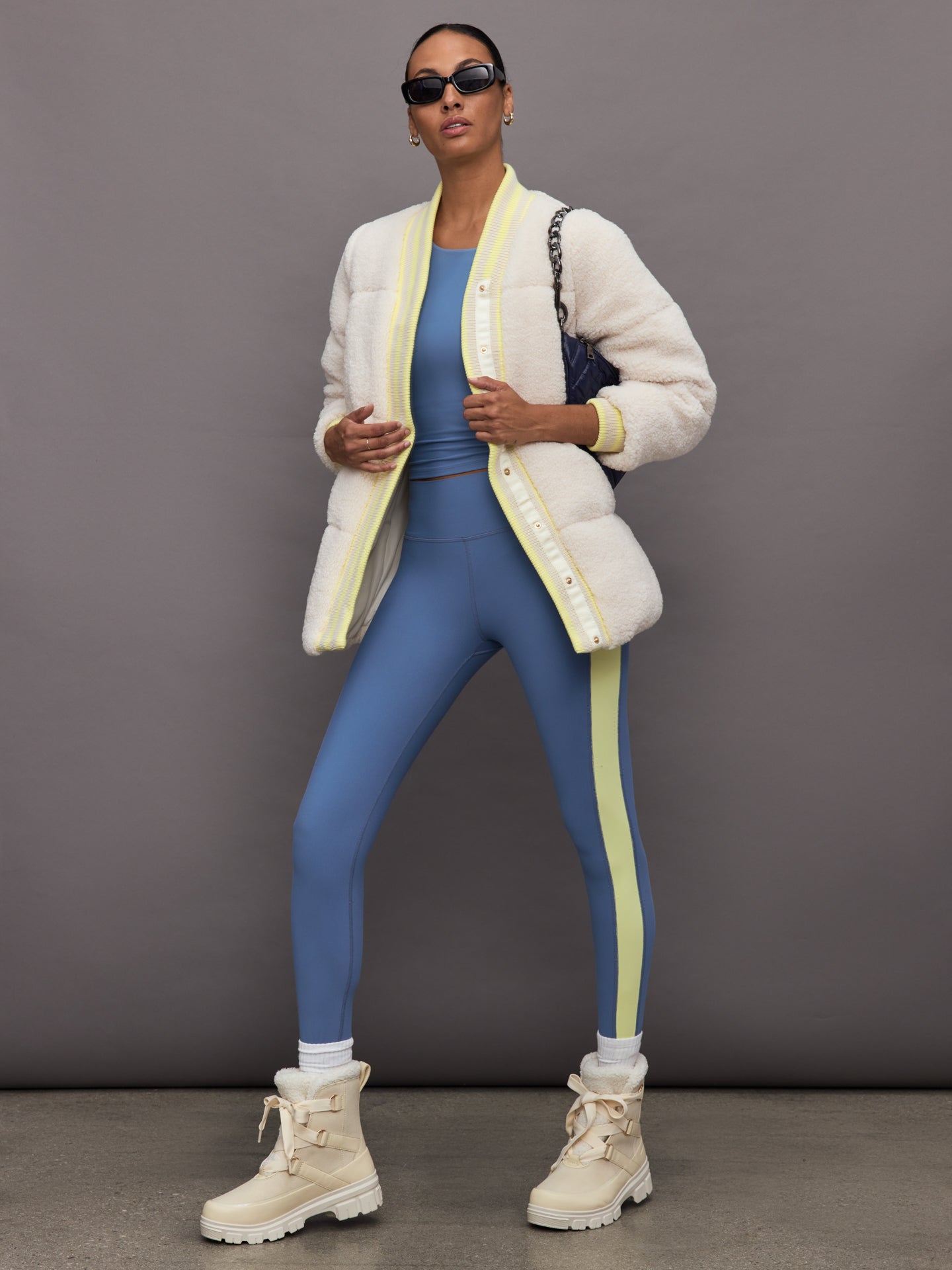 Sherpa Puffer Jacket | Natural Sherpa