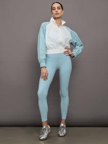Carbon38 | Colorblock Windbreaker | Cloud Dancer/Sky Blue