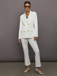 Carbon38 | Kick Flare Pant in Scuba | White