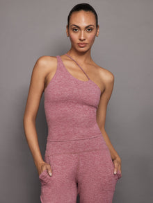 One Shoulder Convertible Tank in Heather Melt | Hawthorn Rose Heather