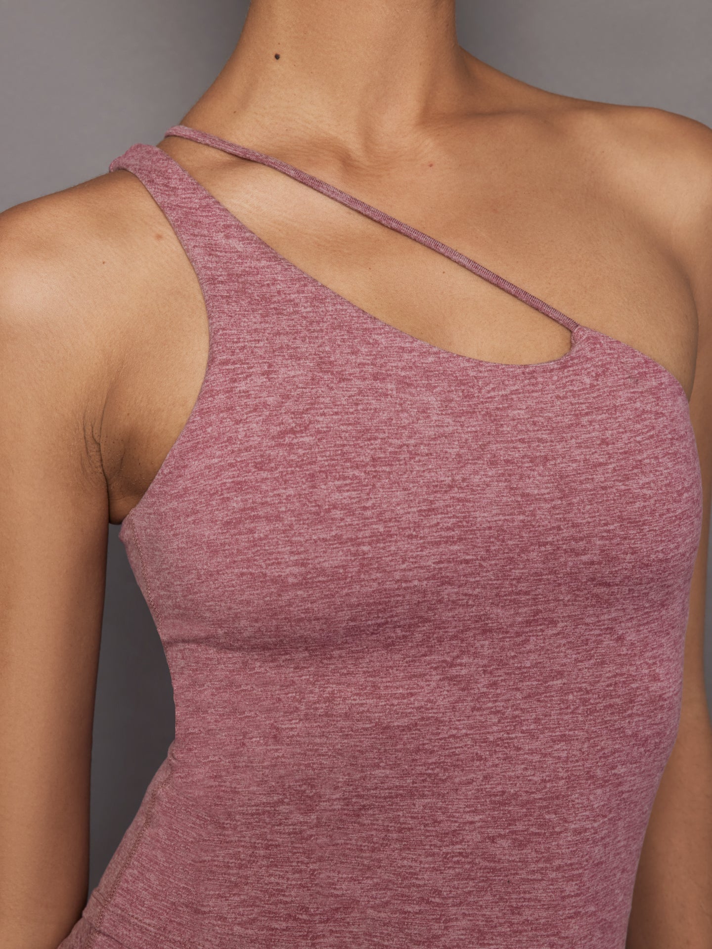 One Shoulder Convertible Tank in Heather Melt | Hawthorn Rose Heather