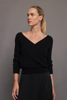 Carbon38 | Wrap Sweater | Black
