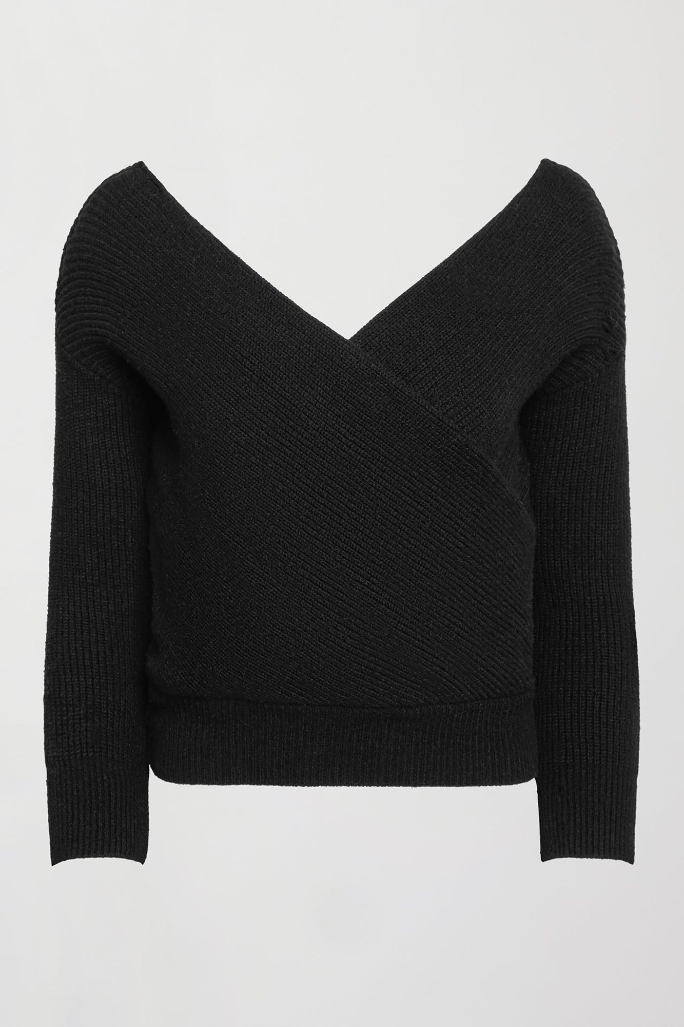 Carbon38 | Wrap Sweater | Black
