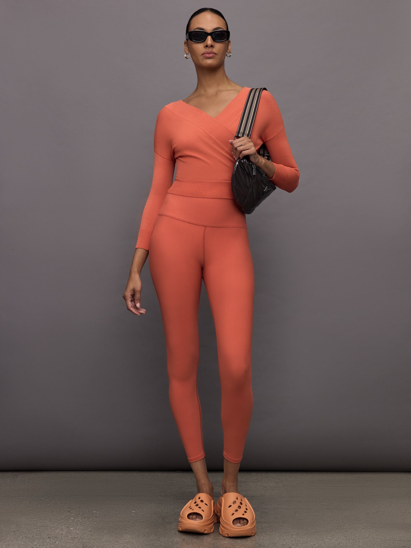 Cross Over Sweater | Burnt Sienna