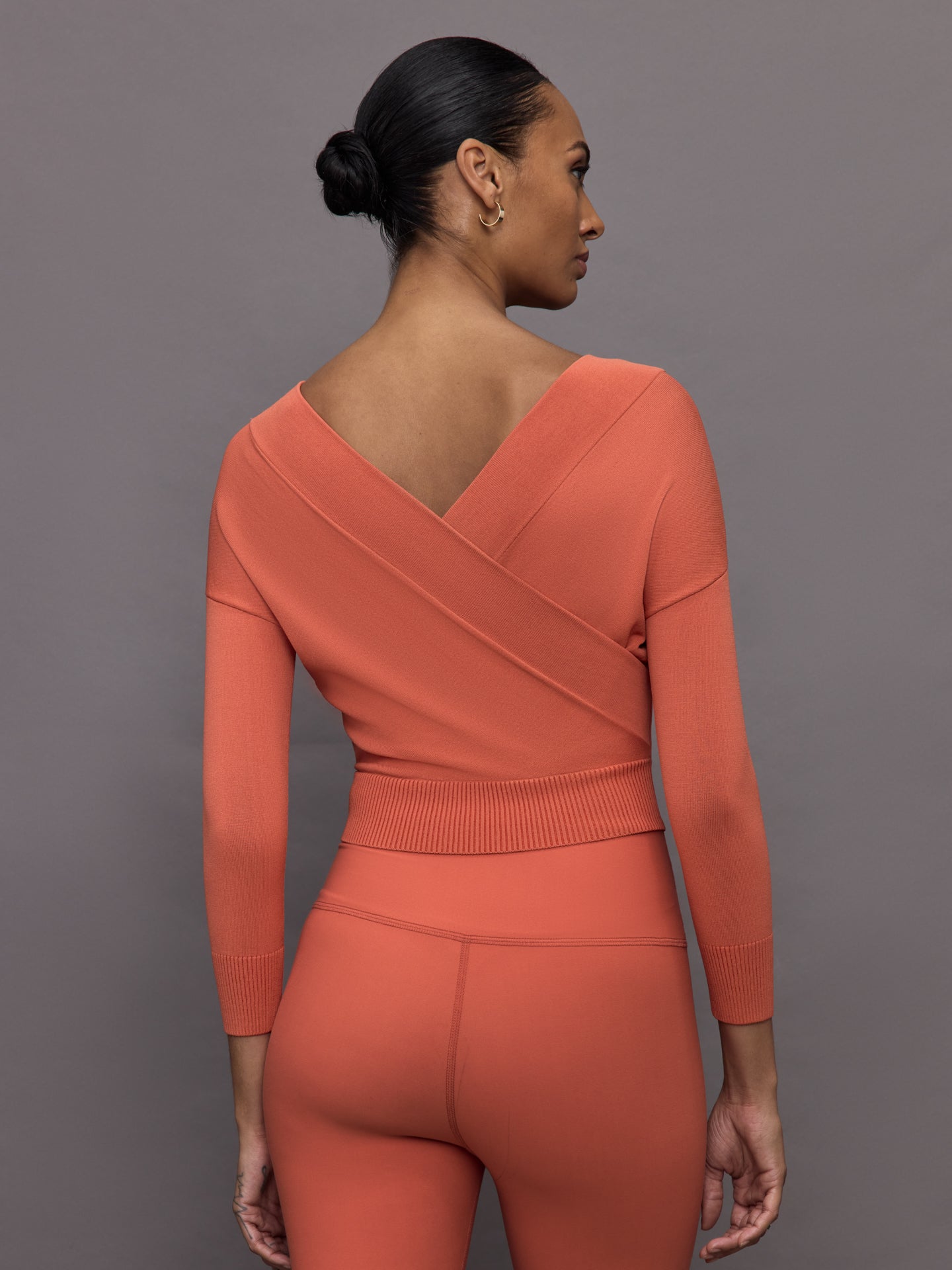 Cross Over Sweater | Burnt Sienna