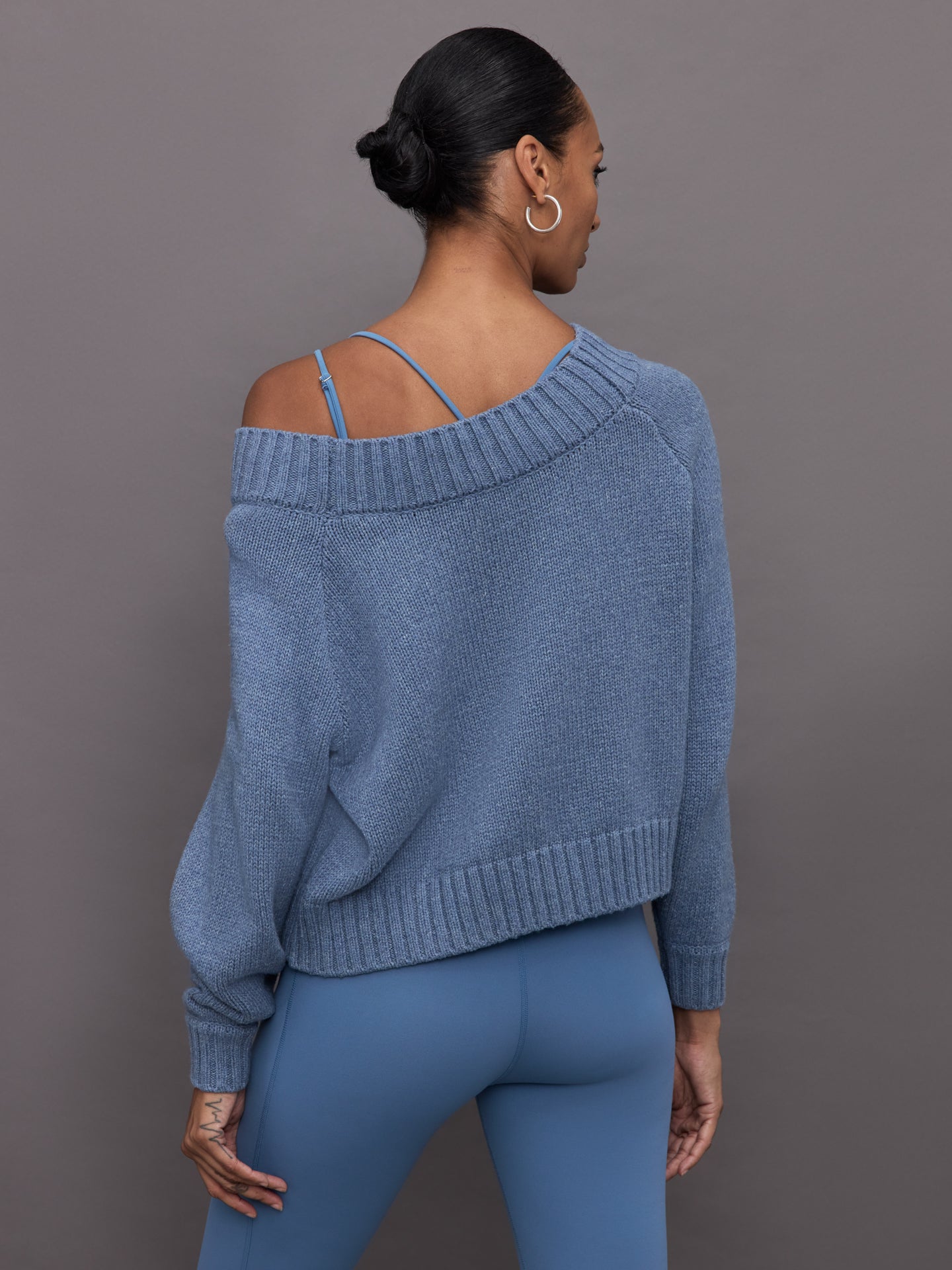 Carbon38 | Slouchy Off Shoulder Sweater | Heather Coronet
