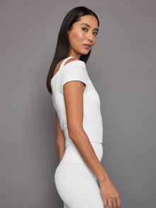 Carbon38 | Short Sleeve Sweater | White