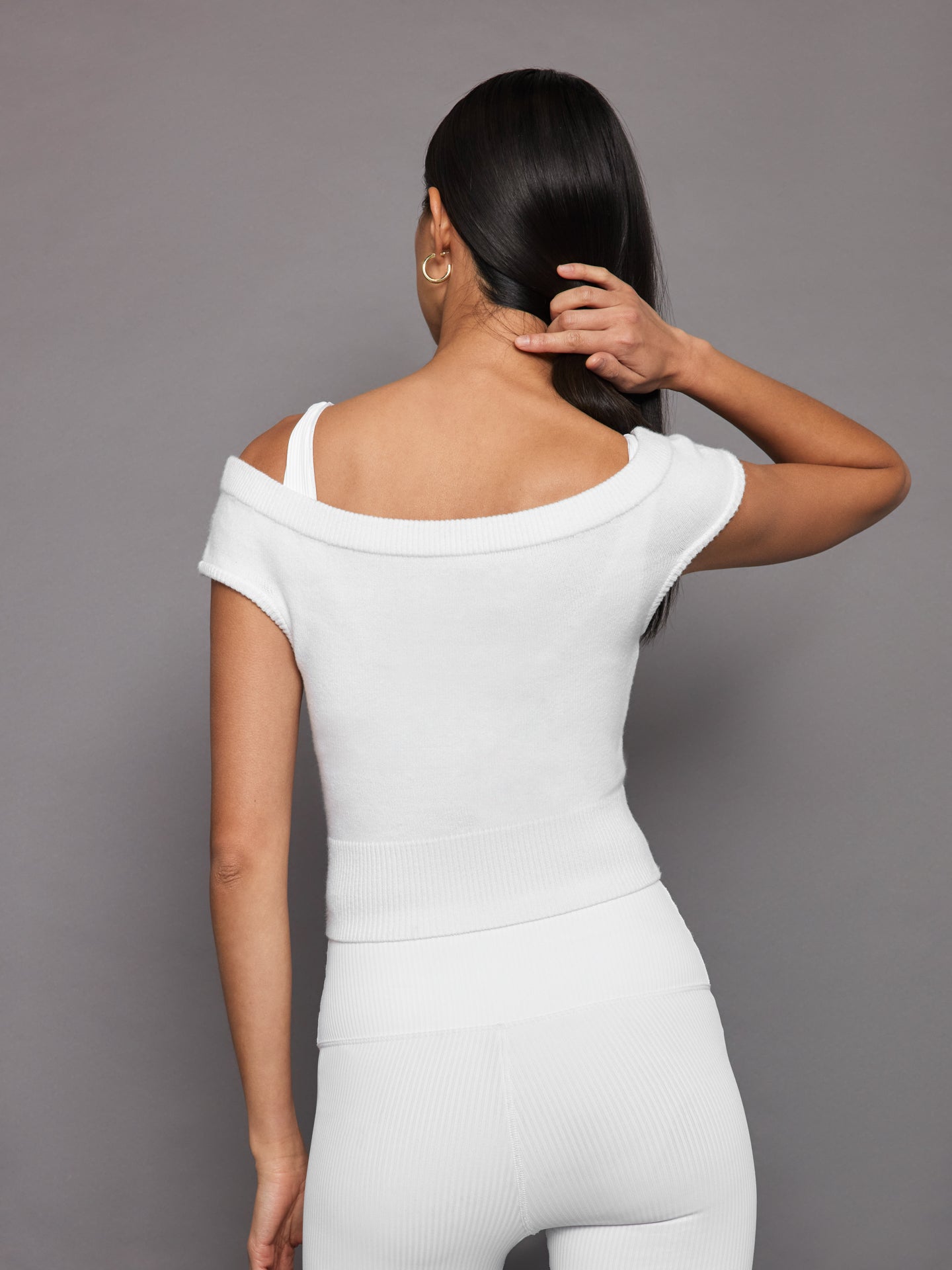 Carbon38 | Short Sleeve Sweater | White