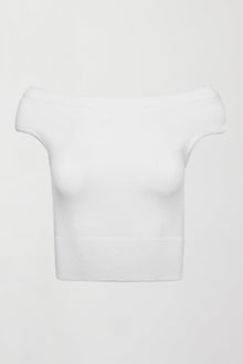 Carbon38 | Short Sleeve Sweater | White