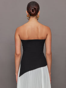 Asymmetrical Sweater Top | Black