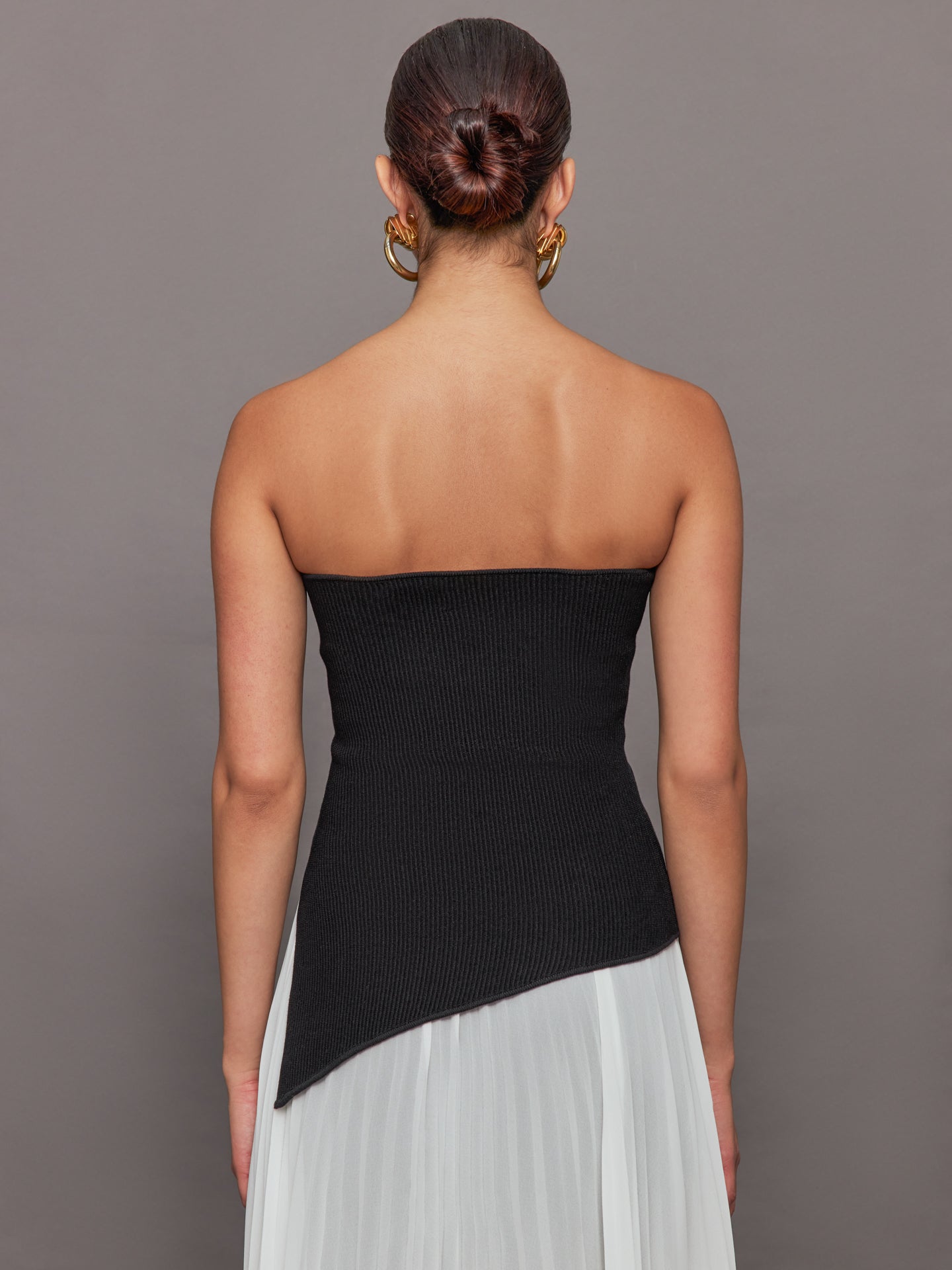 Asymmetrical Sweater Top | Black