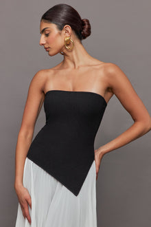 Carbon38 | Asymmetrical Sweater Top | Black