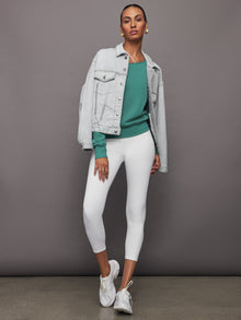 Carbon 38 | Off Shoulder Sweatshirt In French Terry | Slushy