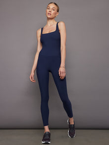 Wide Scoop Bra Tank in Melt | Navy Blazer