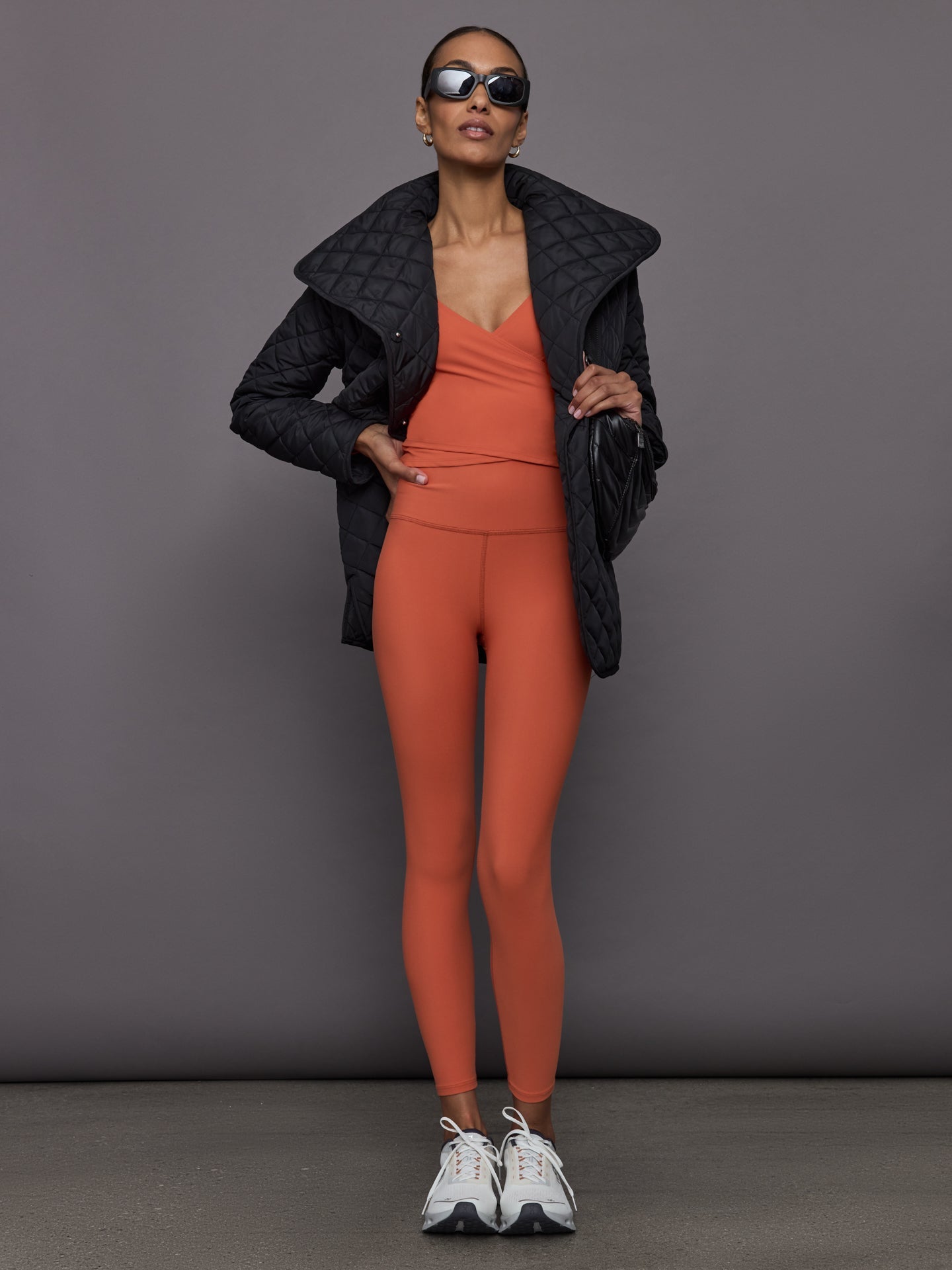 High Rise Legging in Melt | Burnt Sienna