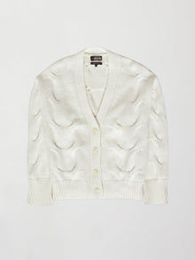 Carbon38 | Chunky Button-Front Cardigan | Ivory