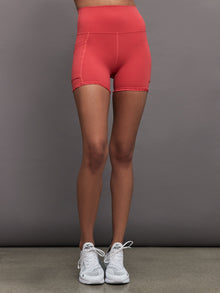 Carbon38 | Pleated Tennis Ball Shortie in Melt | Tomato