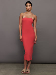 Carbon38 | Strapless Dress in Melt | Tomato