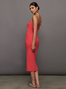 Strapless Dress in Melt | Tomato