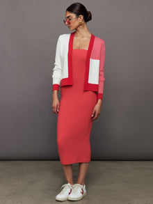 Carbon38 | Strapless Dress in Melt | Tomato