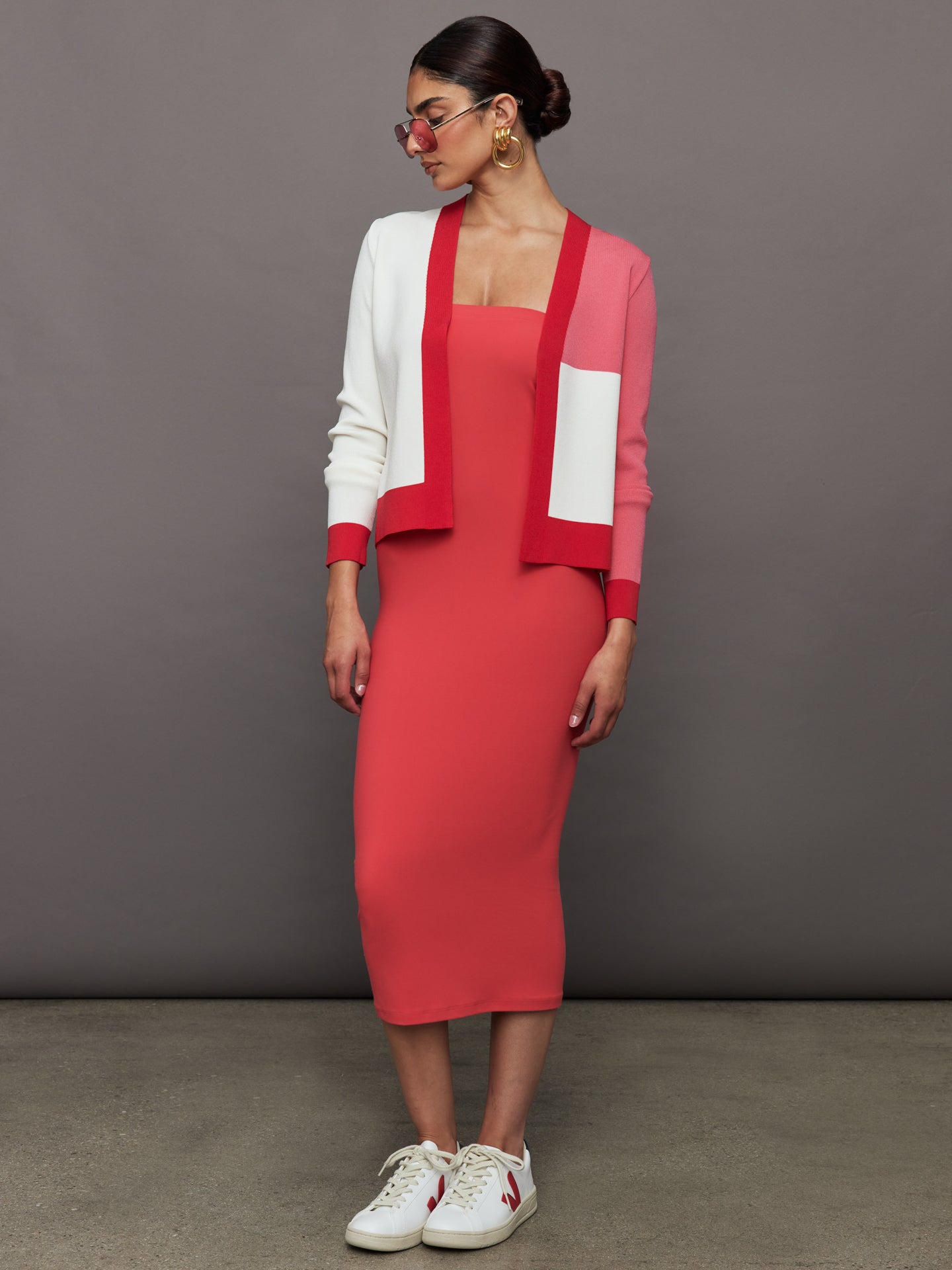 Strapless Dress in Melt | Tomato