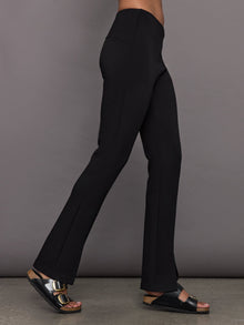 Carbon38 | Split Leg Pant in Scuba | Black