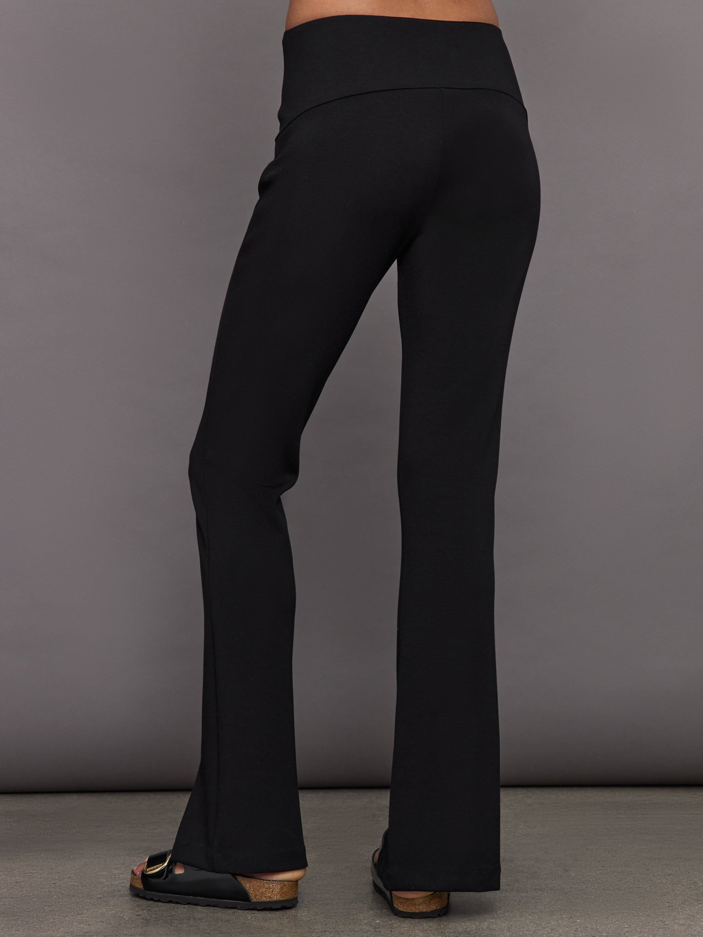 Carbon38 | Split Leg Pant in Scuba | Black