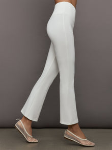 Carbon38 | Kick Flare Pant in Scuba | White