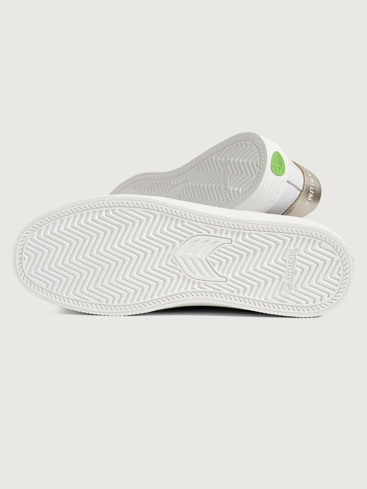 White shoe sole exterior. 