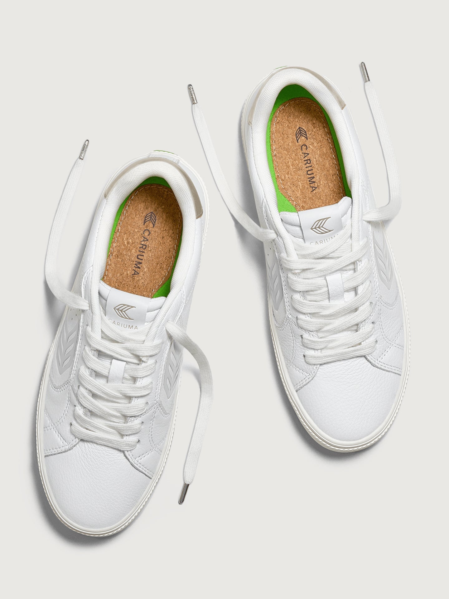 Salvas Premium Leather Sneaker | White/Metallic Gold/Ice