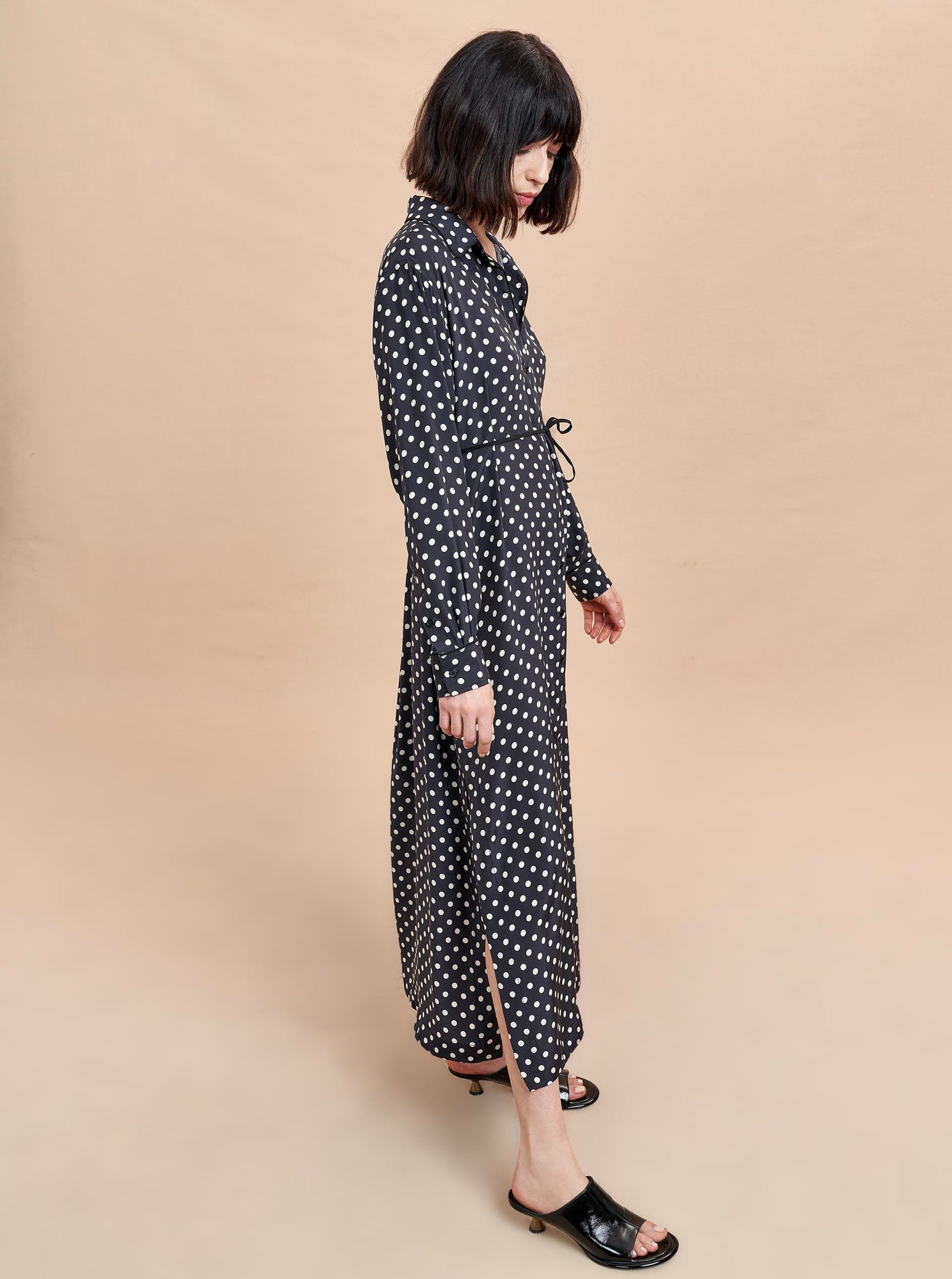 Carl Maxi Dress | Black x Ivory