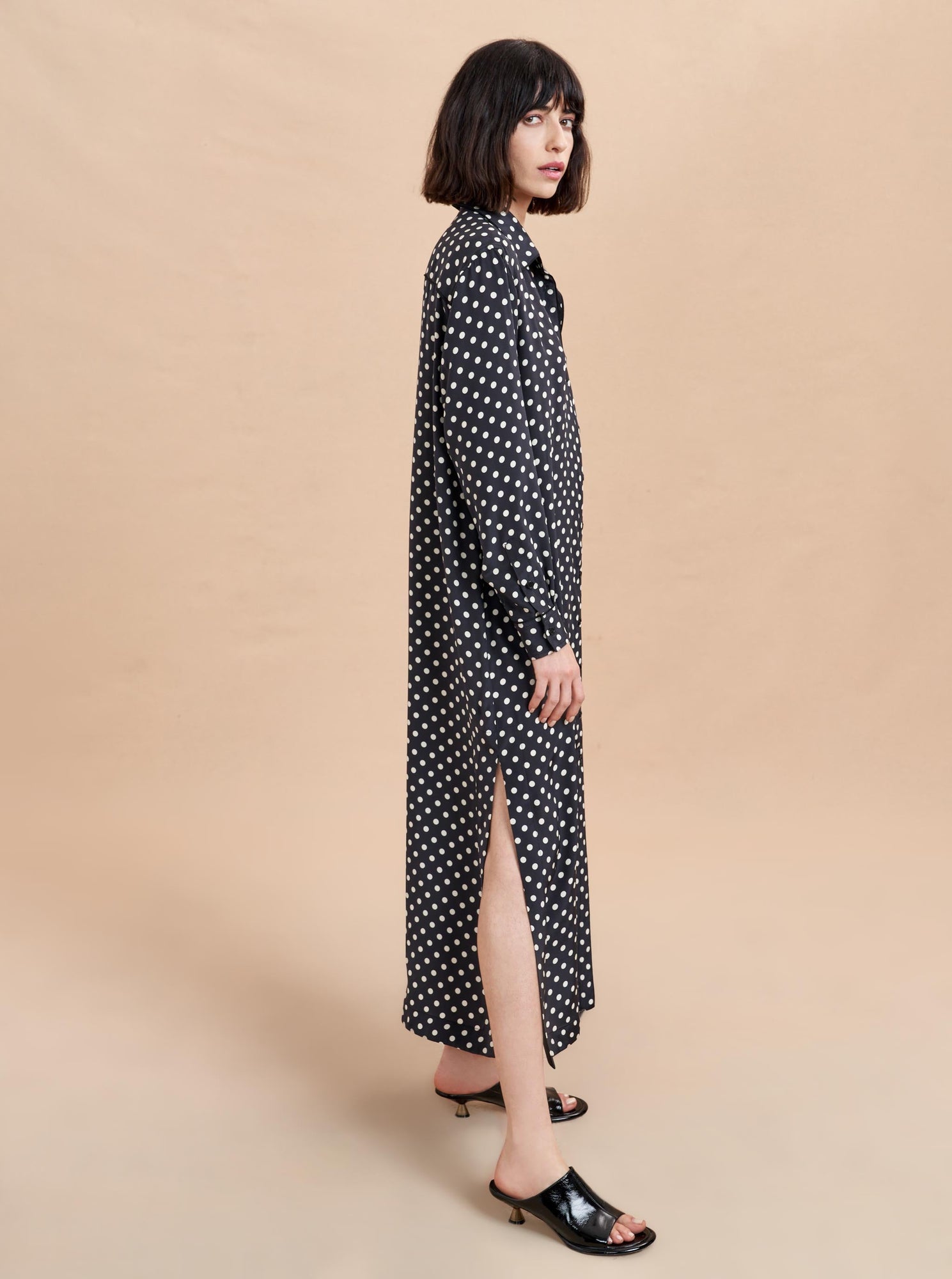 Carl Maxi Dress | Black x Ivory