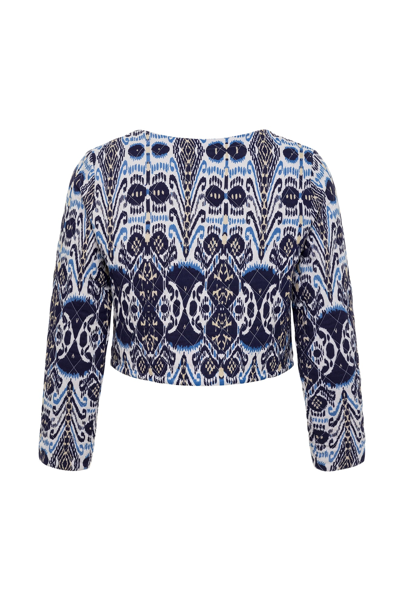 Aline Jacket | Ikat Blue