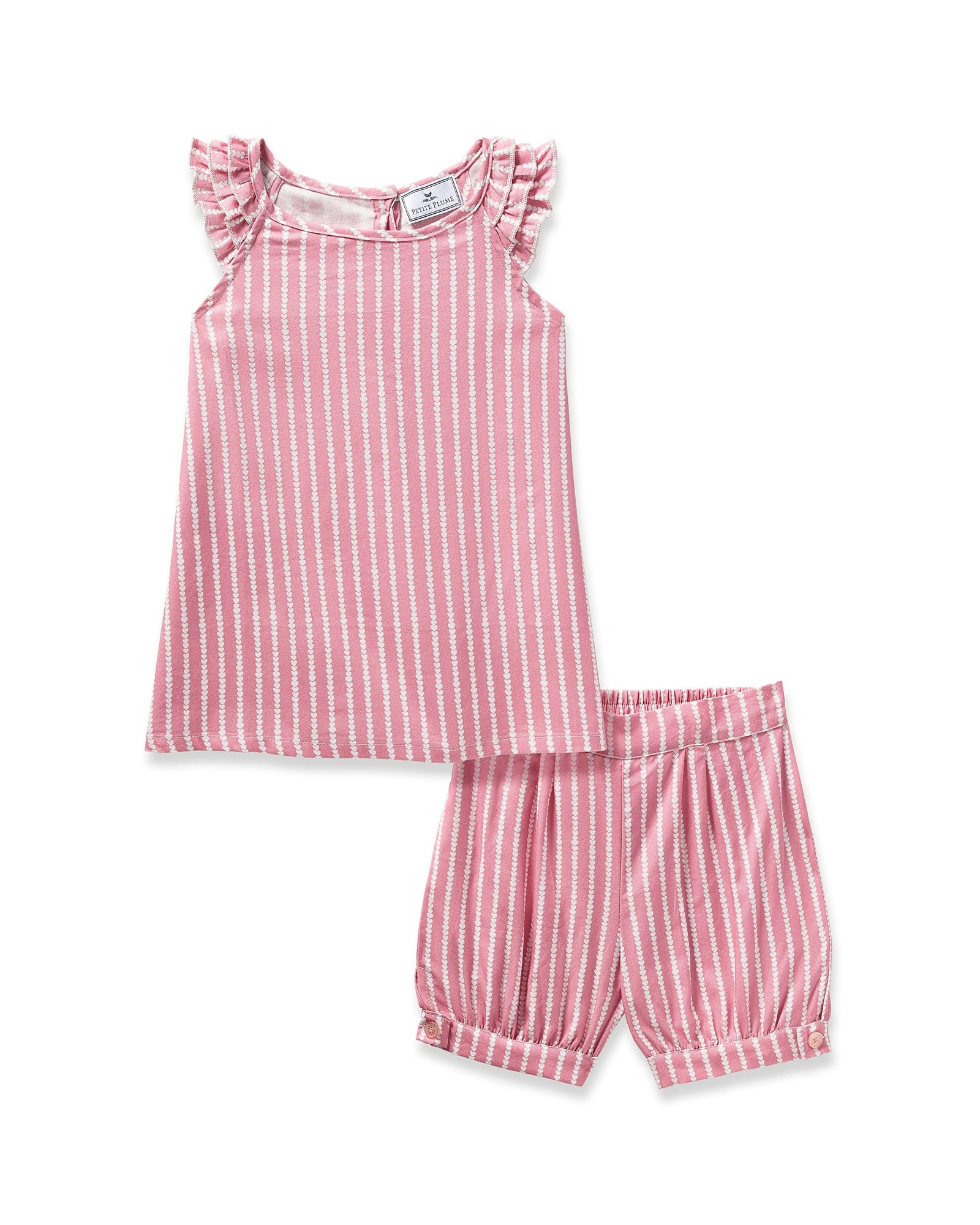 Kids | Girl's Twill Amelie Short Set | Love Lines