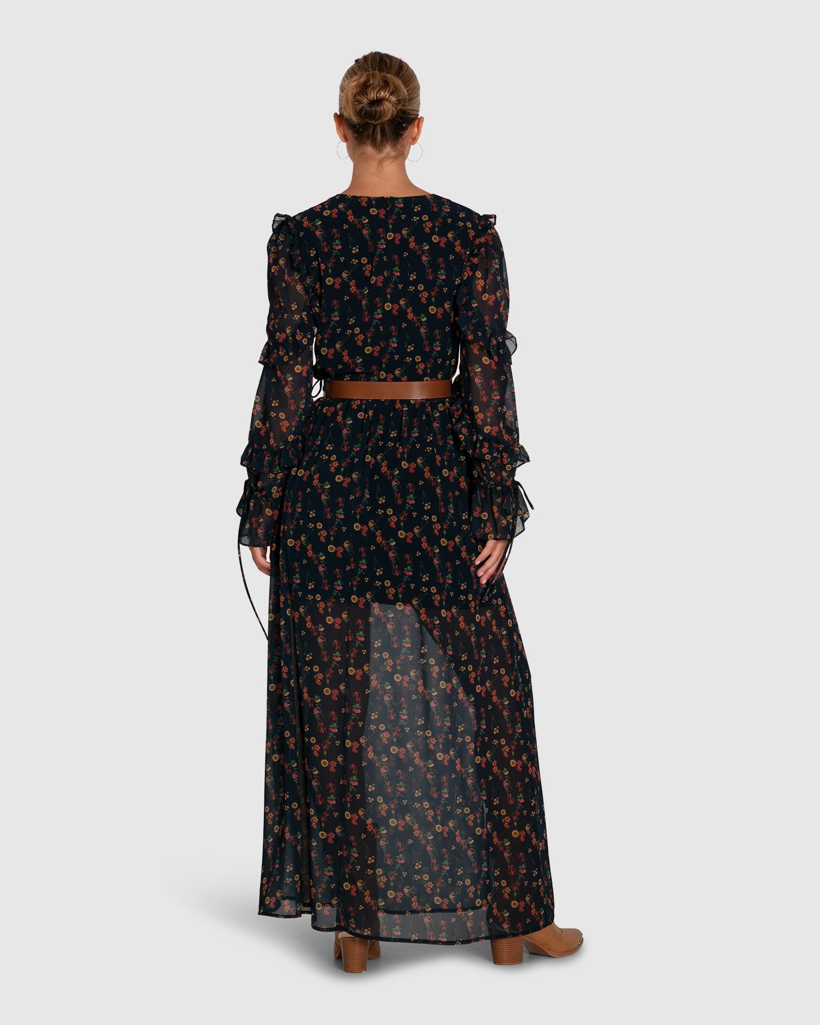 Women | Come As You Are Floral Maxi Dress | Navy