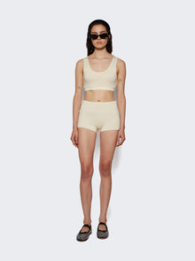 Women | ETERNE | High Waisted Boy Shorts | Cream