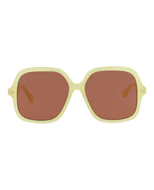 (Kids) Chloe Square Acetate Sunglasses | Yellow