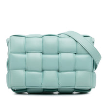 Bottega Veneta | Pre-Owned Nappa Intrecciato Padded Cassette Crossbody - I | Blue/Light Blue