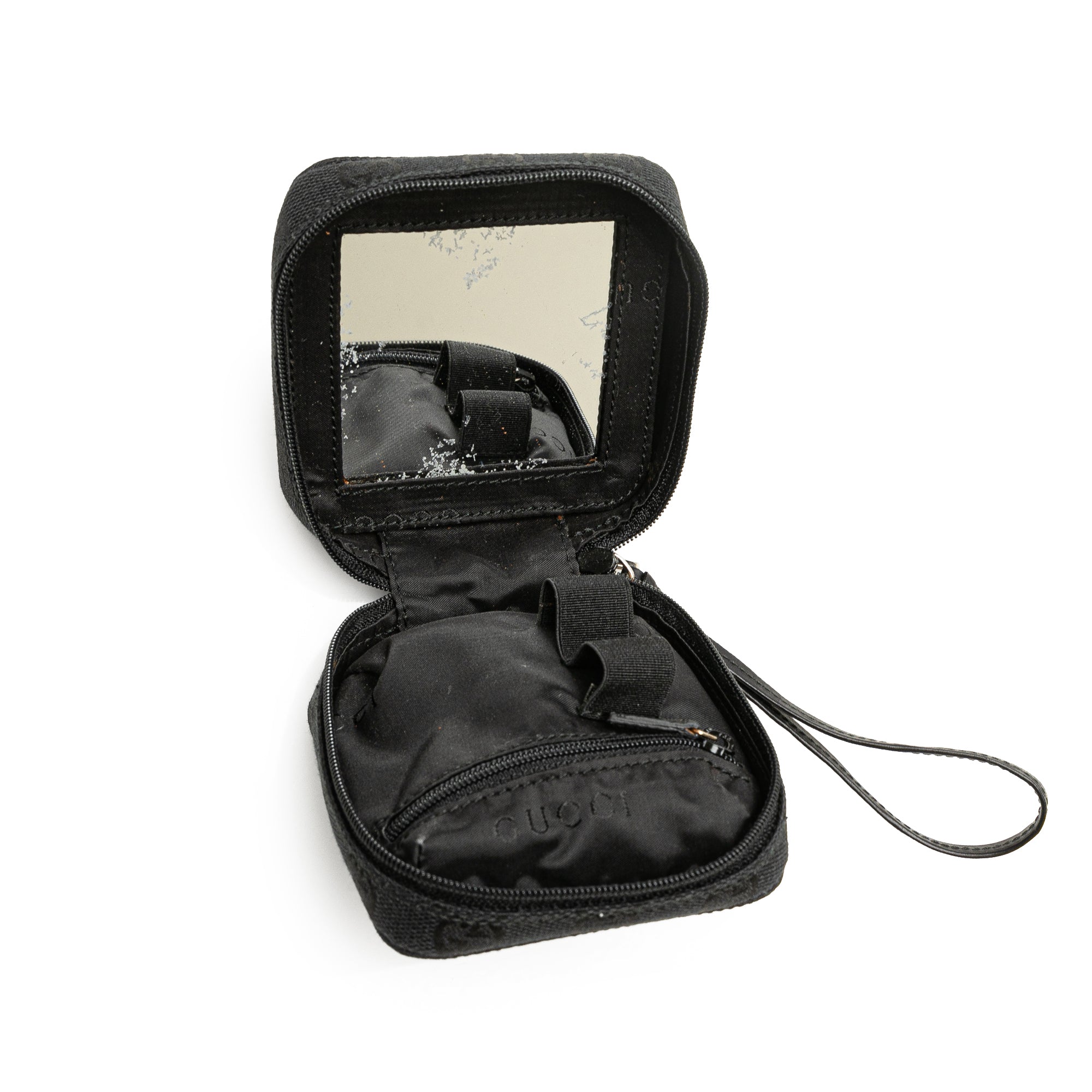 Gucci | Pre-Owned GG Canvas Cosmetic Pouch | Black