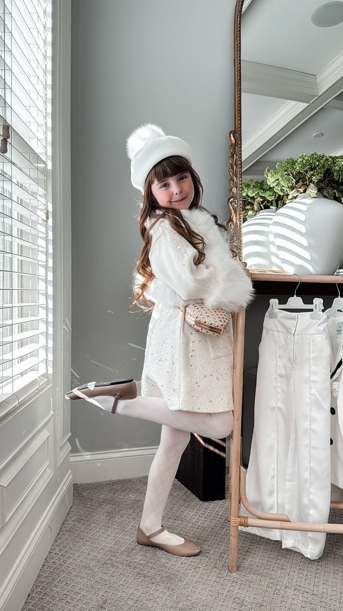 Baby Girls | Marshmallow Wool Coat | Beige