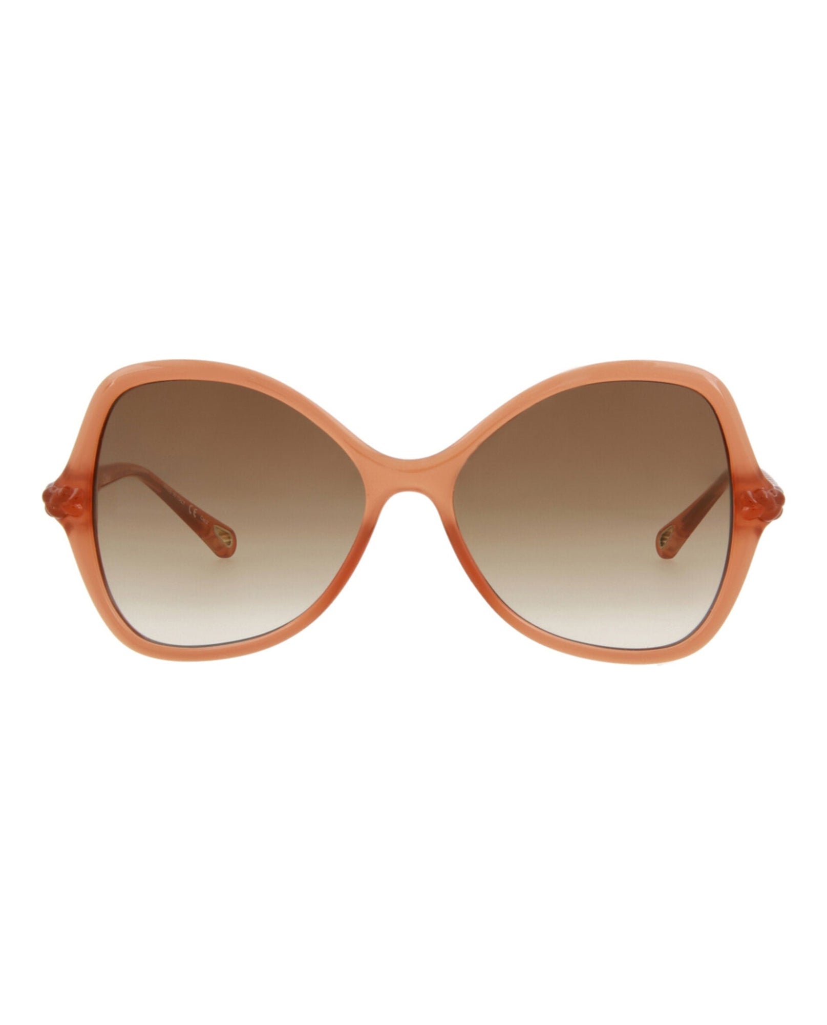 Chloe Round Bio Injection Sunglasses | Pink