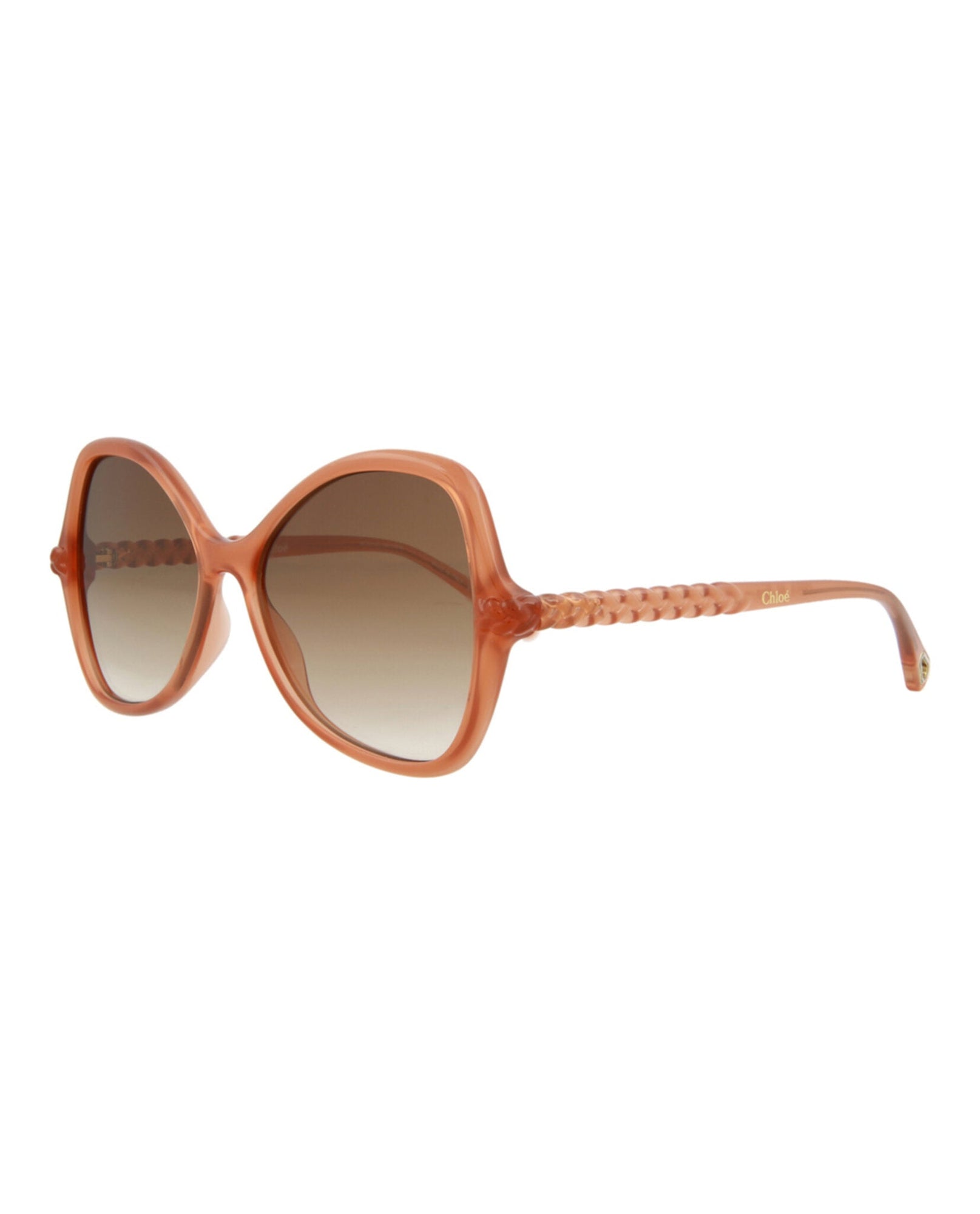 Chloe Round Bio Injection Sunglasses | Pink