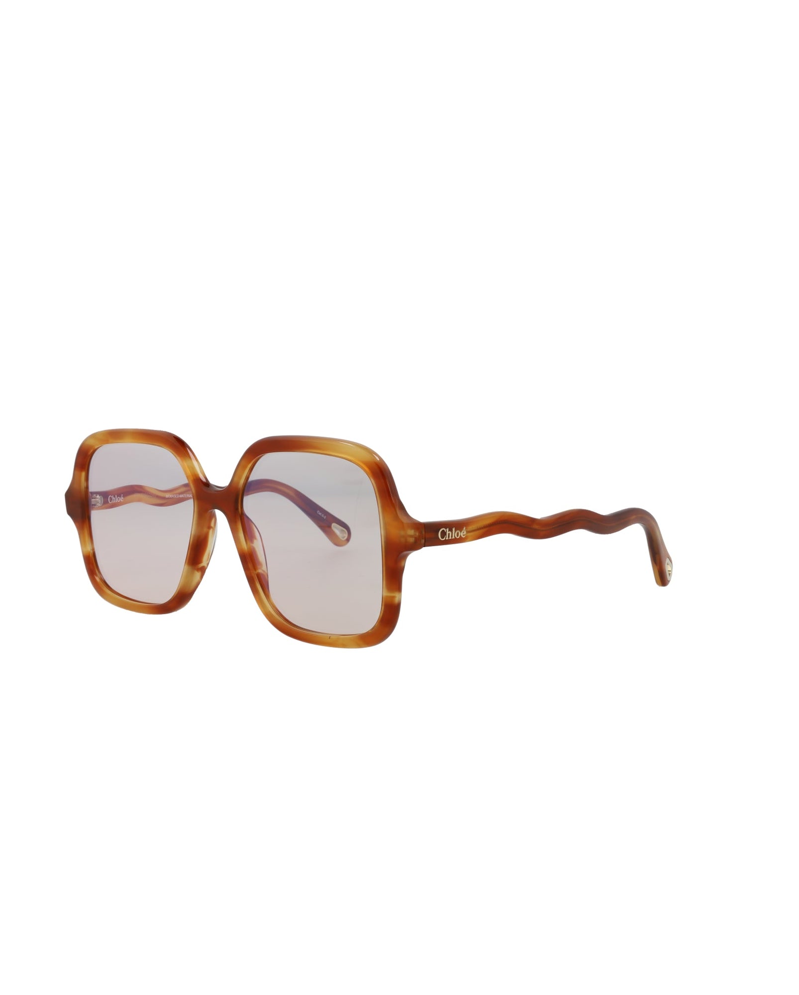 Chloe Square Bio Acetate Sunglasses | Havana